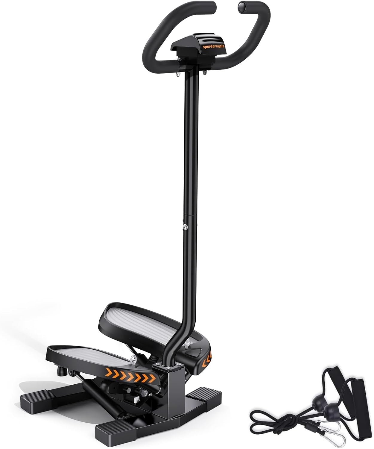 Sportsroyals Mini Stepper with Resistance Bands for Home Workouts