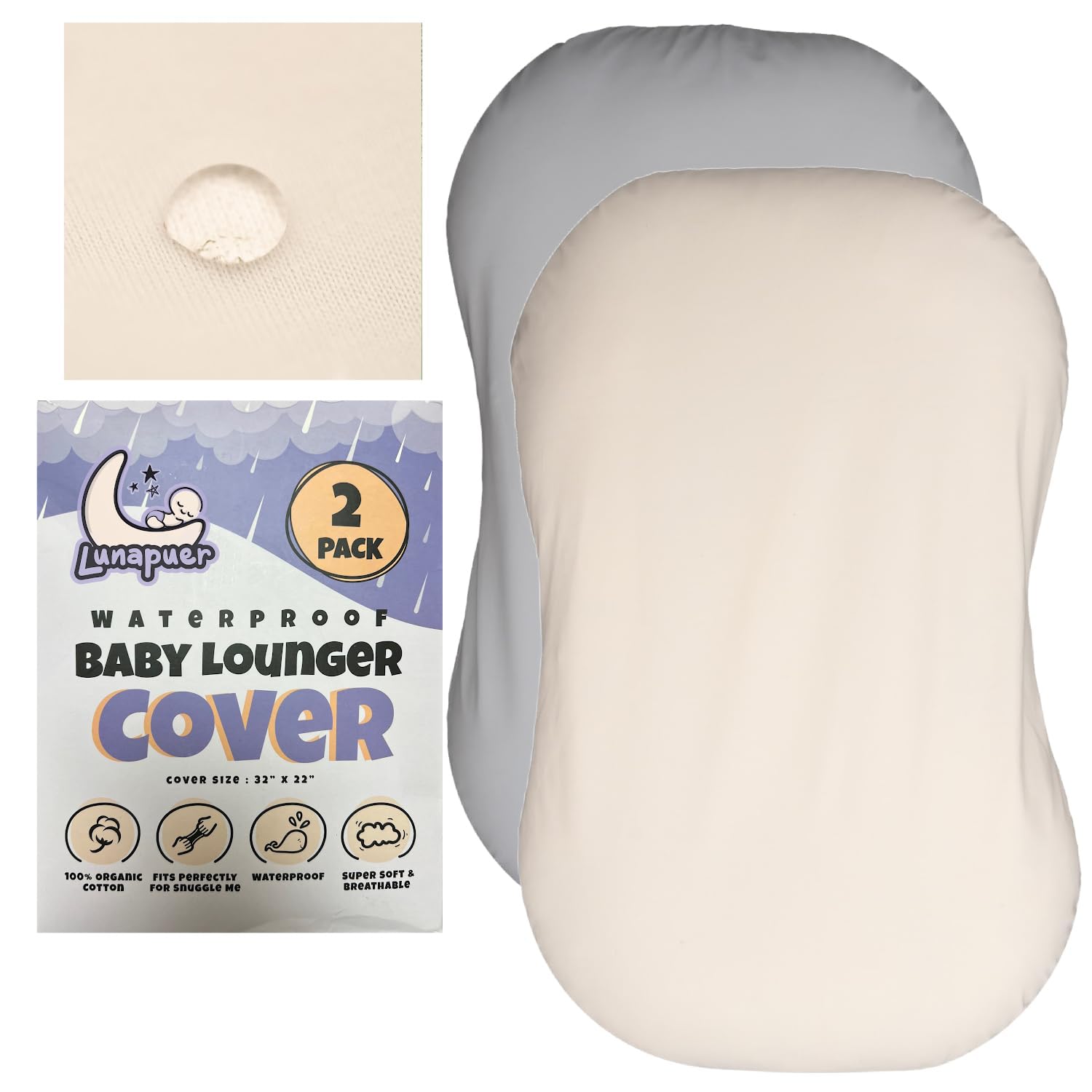 100% Waterproof Baby Lounger Cover for Ultimate Comfort