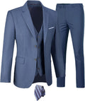 Furuyal Men's Suits 3 Piece Slim Fit Suit Set - Slim Wedding Tuxedo