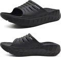 KuaiLu Mens Recovery Sandals Orthotic Thick Cushion Sport Slides