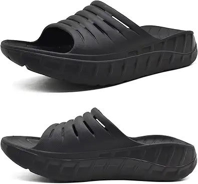 KuaiLu Mens Recovery Sandals for Plantar Fasciitis Relief