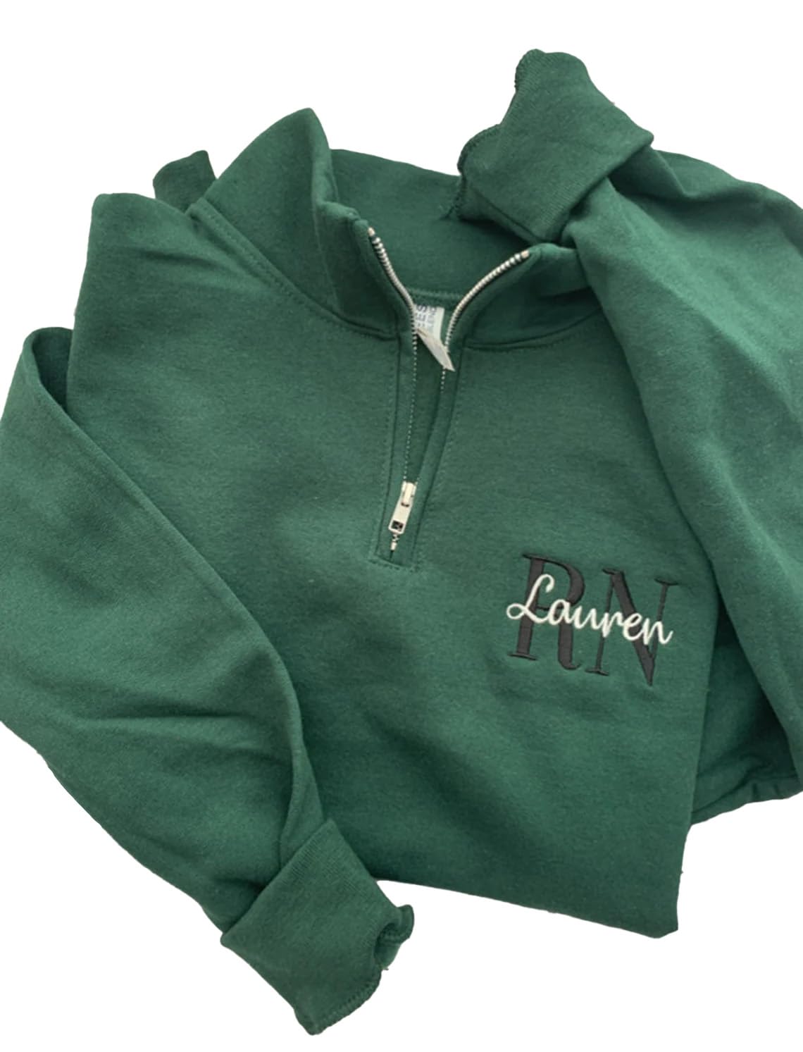 Custom Embroidered RN Sweatshirt - Handmade Gift for Nurse