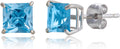 MAX + STONE 10k White Gold 5mm Princess Cut - Timeless Studs