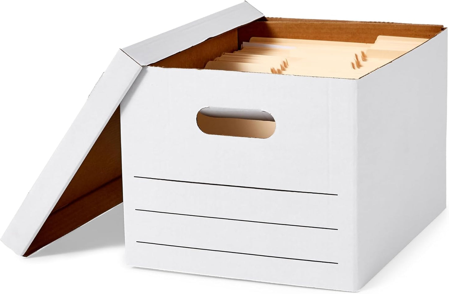 Sturdy Storage Filing Boxes with Lift-Off Lid for Easy Use
