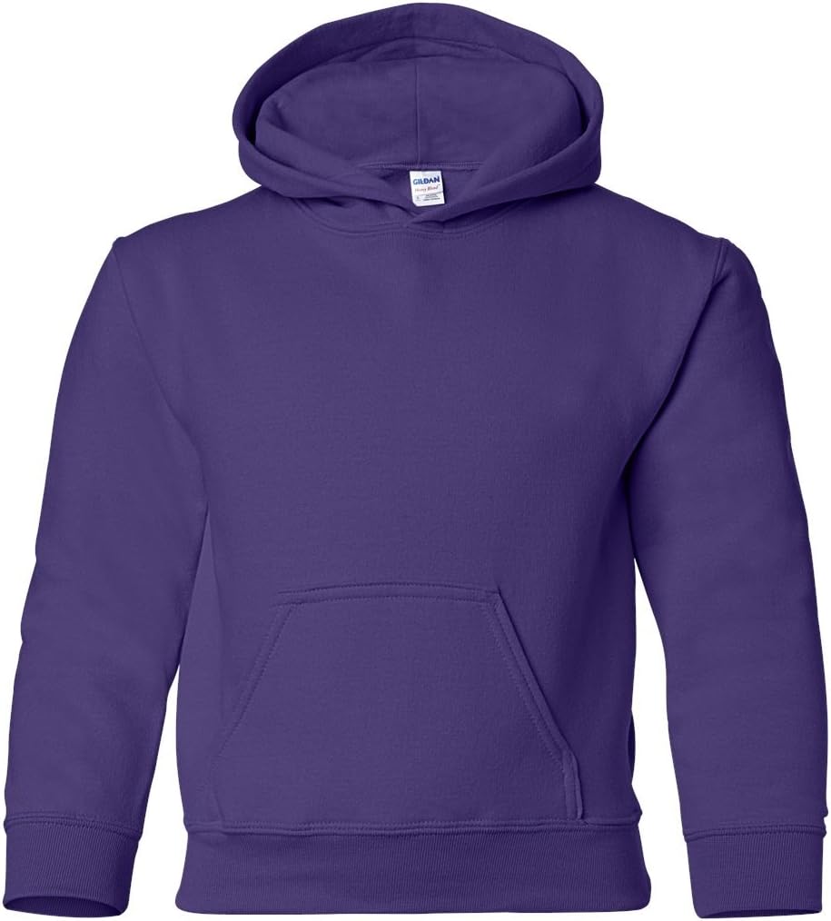 Gildan Youth Hoodie in Purple, Large - Comfy & Stylish