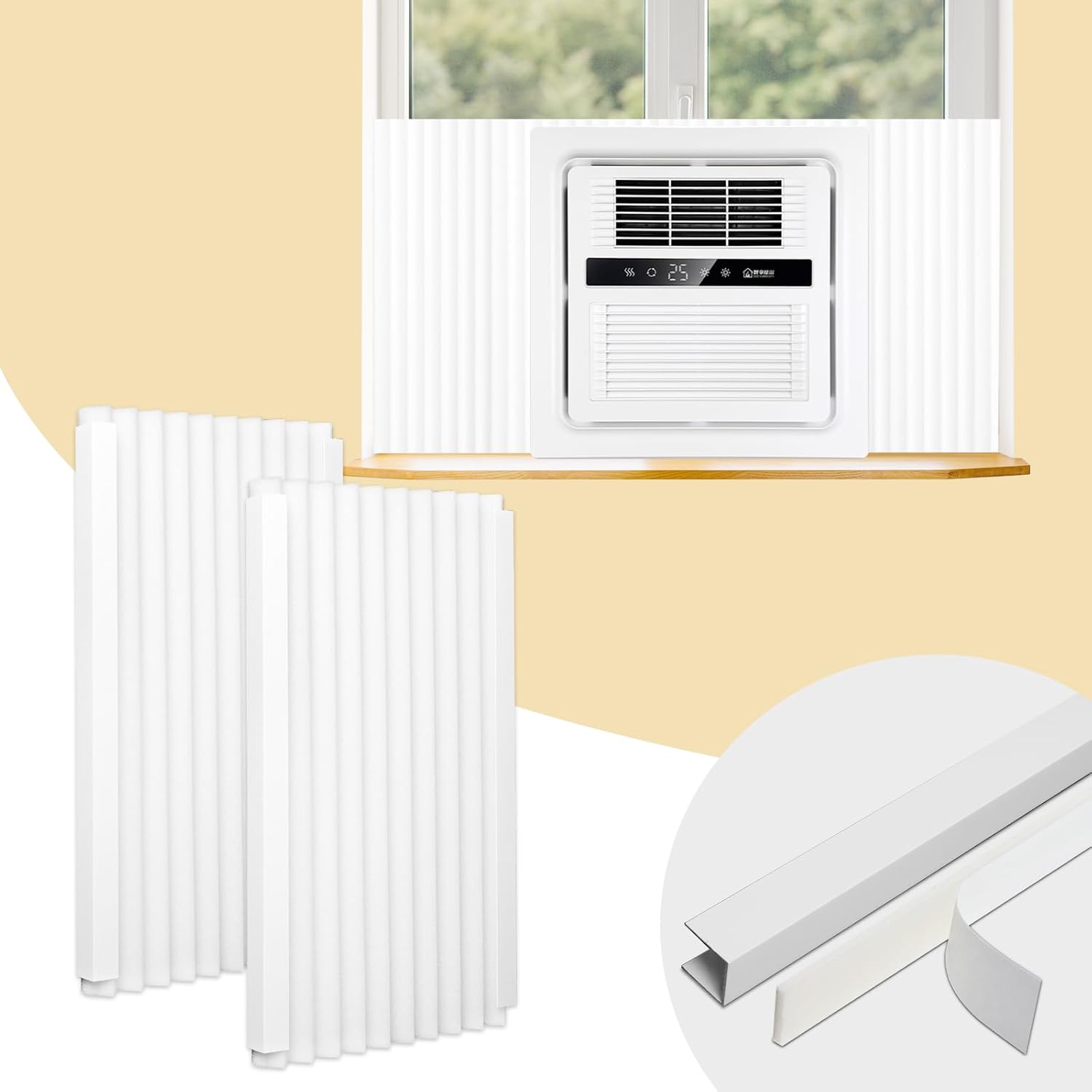 Storystore AC Window Panel: Insulates Year-Round