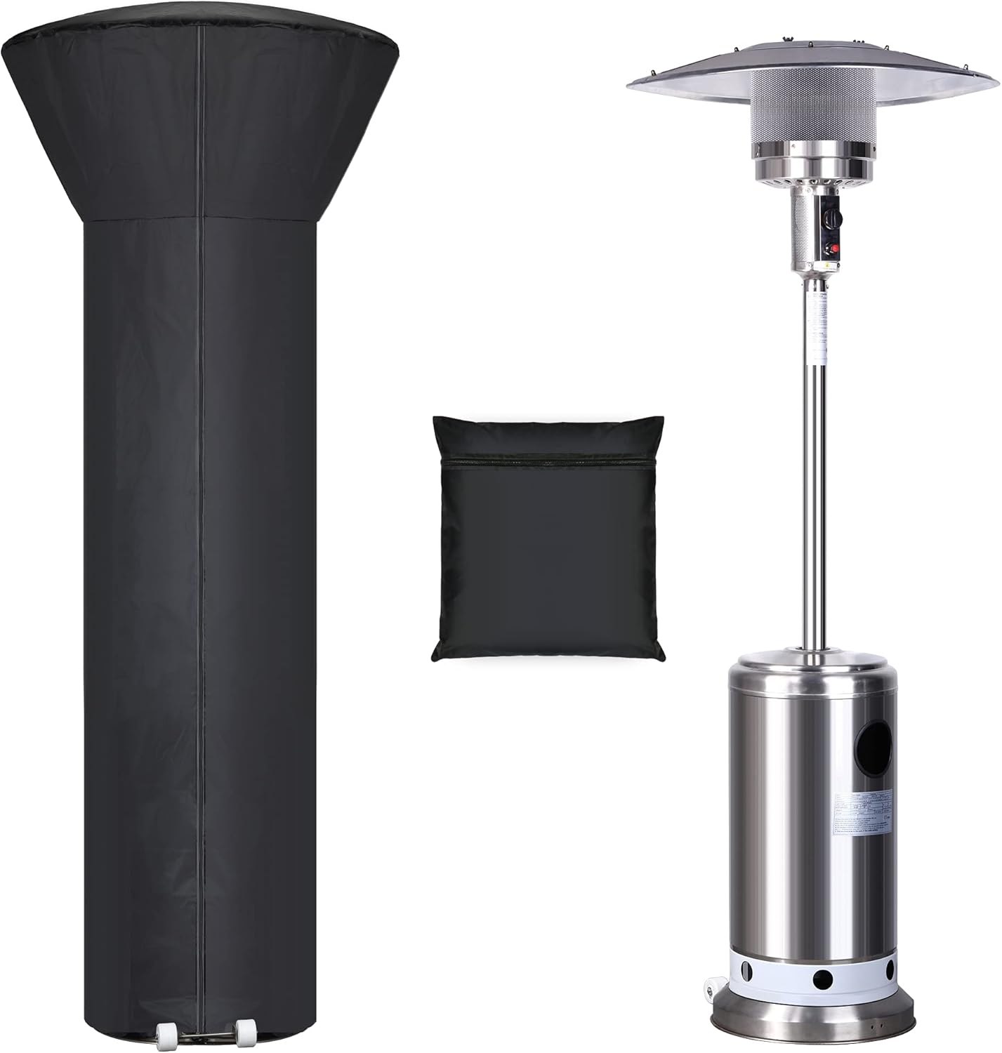 Hualedi Patio Heater Cover: Ultimate Protection, Zipper Closure, Storage Bag included