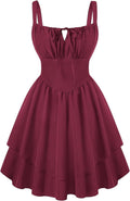 Scarlet Darkness Mini Corset Dress for Women Teens (Style 78VJ)