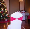MDS 75 Pack Spandex Chair Sashes Magenta - Stretch Fit for Events