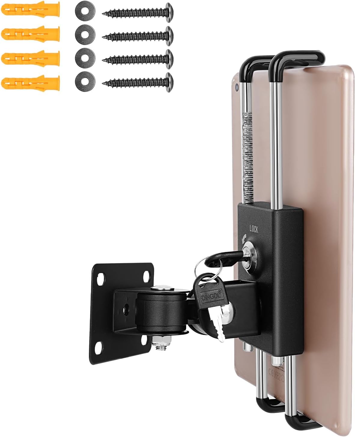 Lockable Tablet Wall Mount for Anti-Theft Security and Versatility