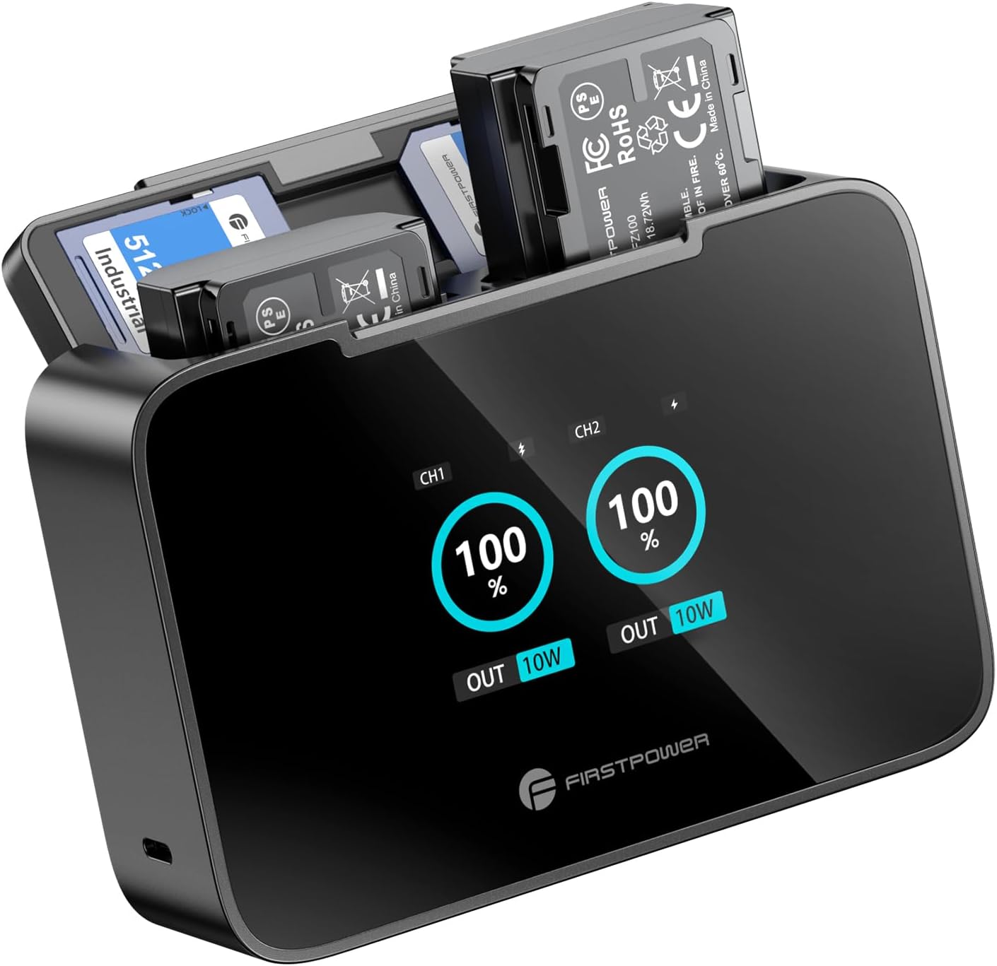 FirstPower NP-FZ100 Battery and 20W Fast Dual Charger Kit
