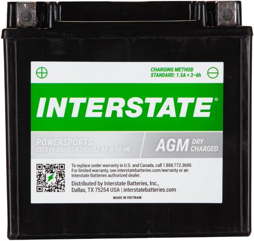 Interstate Batteries YTX14-BS 12V 12Ah Powersports Battery Review