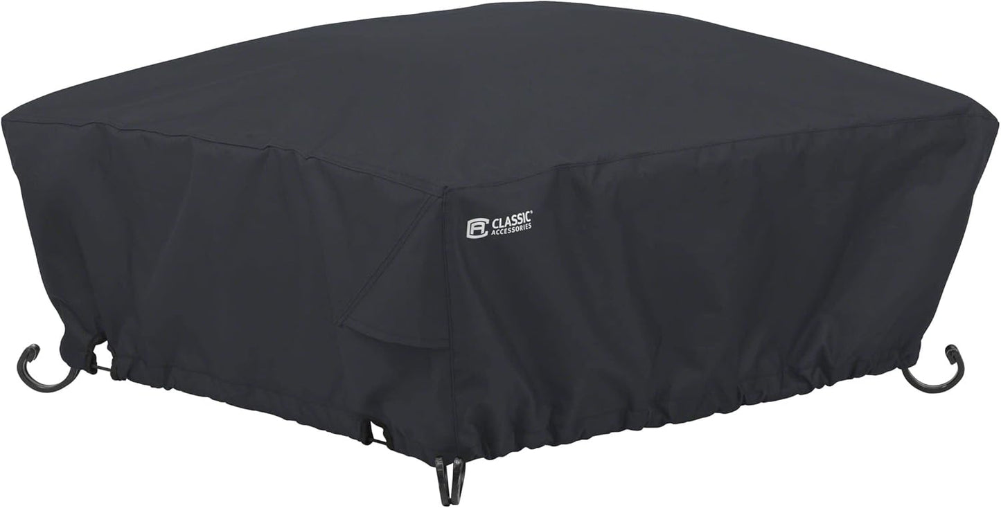 Classic Accessories Water-Resistant 30 Inch Square Fire Pit Cover