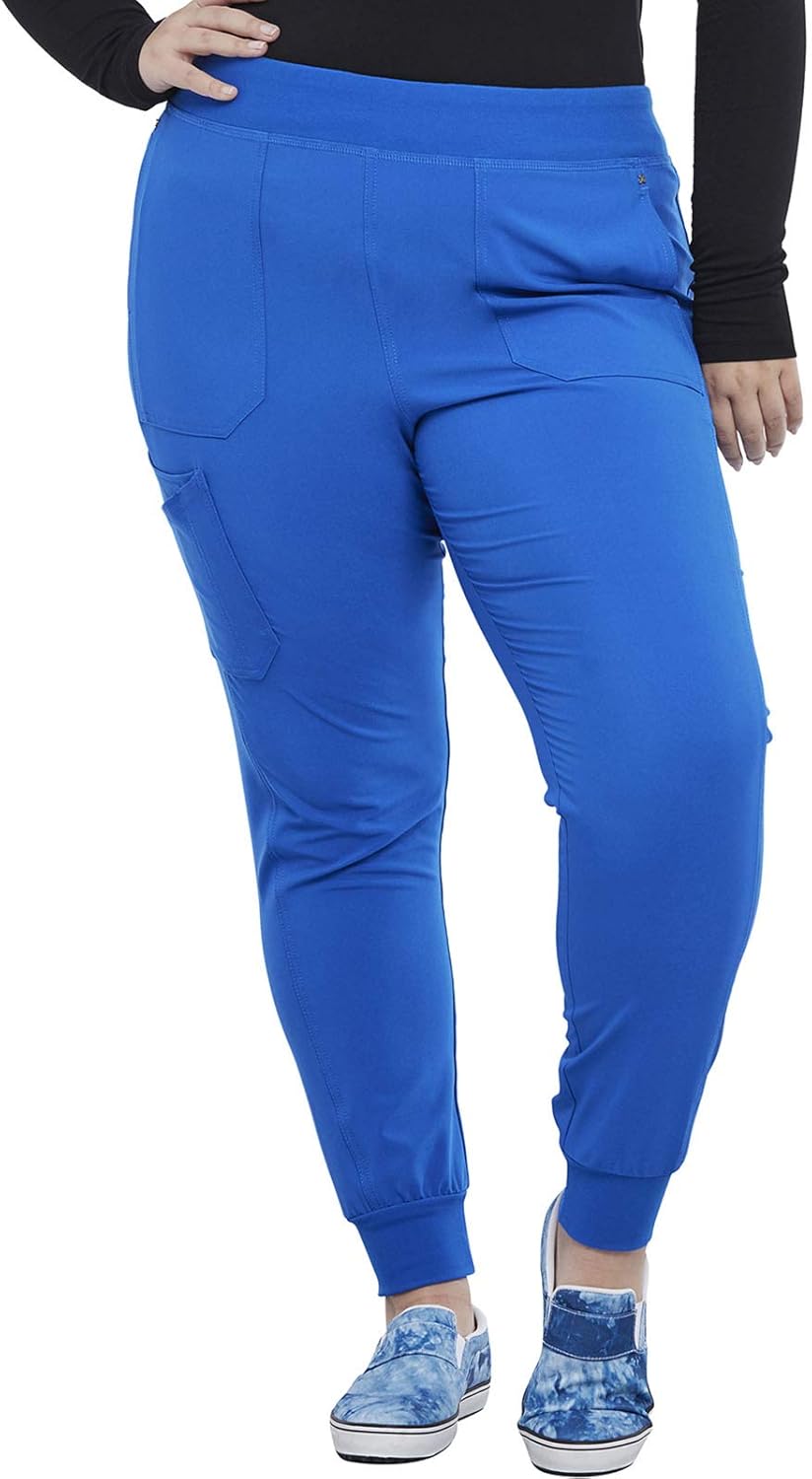 Iflex Jogger Scrubs for Women with Comfortable Knit Waistband