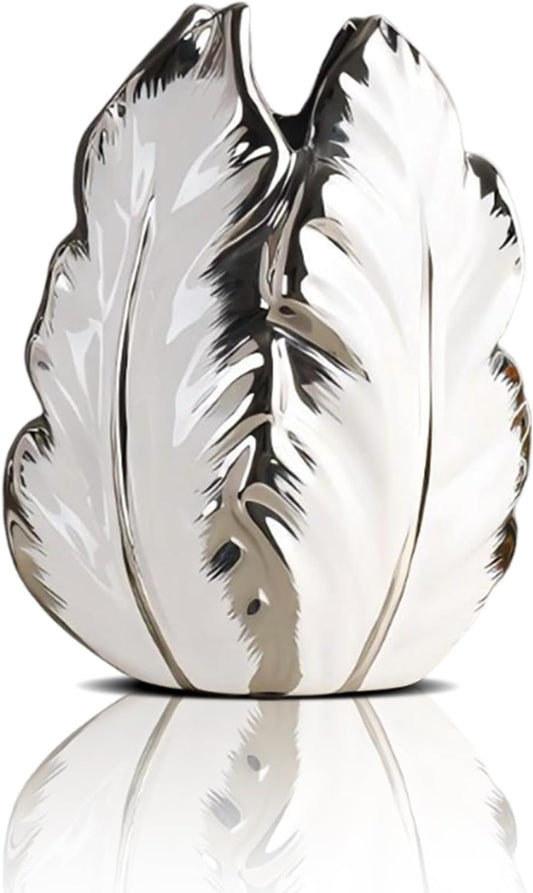 Nordic Light Luxury Gold Painted Ceramic Vases for Home Decor
