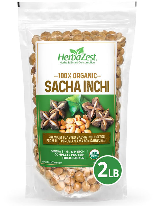 Sacha Inchi Seeds 2 LB - Organic, Vegan, Non-GMO Snack Option
