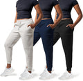3 Pack Sweatpants Women - Comfortable Fleece Joggers with Pockets