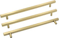 Goldenwarm Brushed Brass 10 in Hole Center Cabinet Pulls - 50 Pack