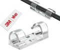 Strong Adhesive Cable Clips with 50 Strips - Neat Cord Management