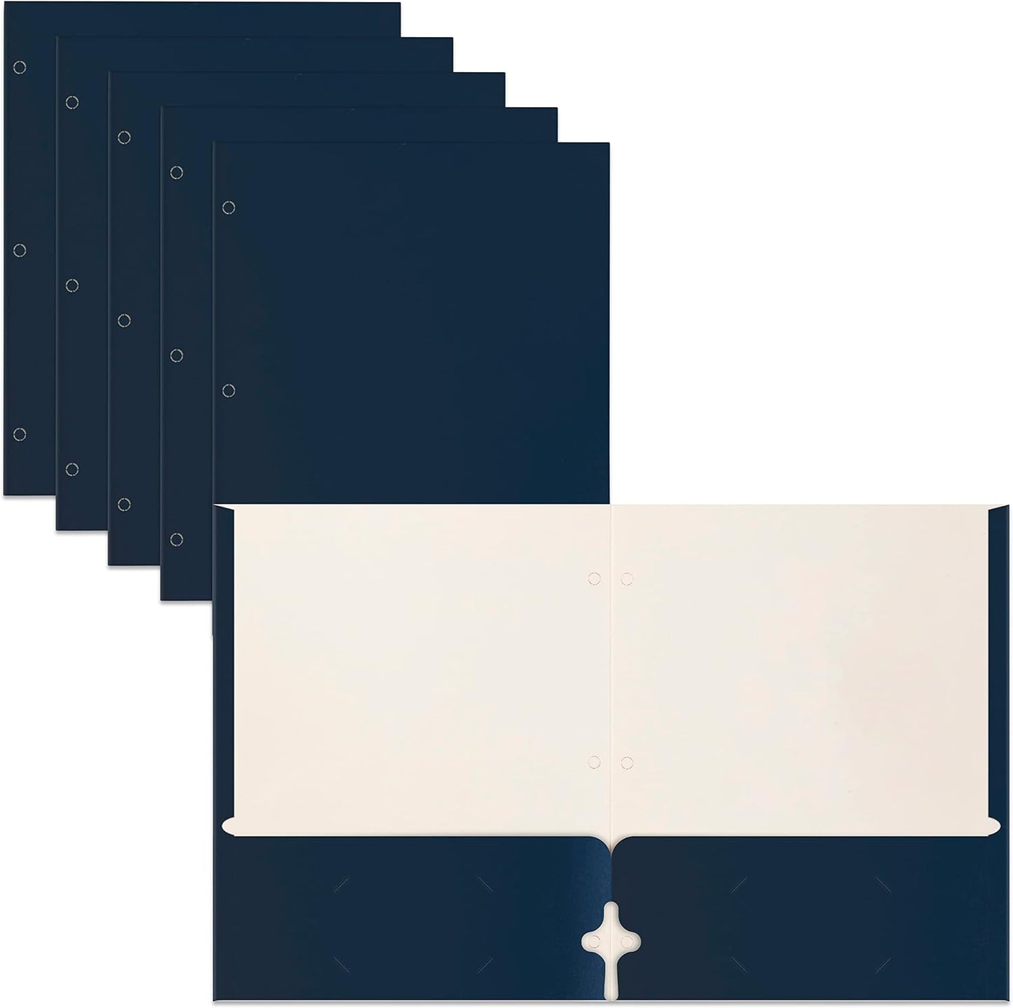 50-Pack Navy Blue Portfolio Folders