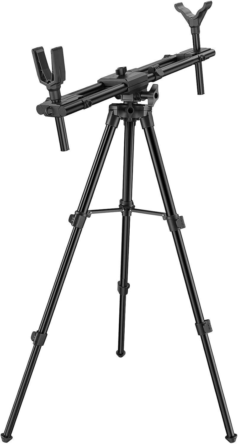 Shooting Tripod with Dual Frame for Maximum Stability Outdoors