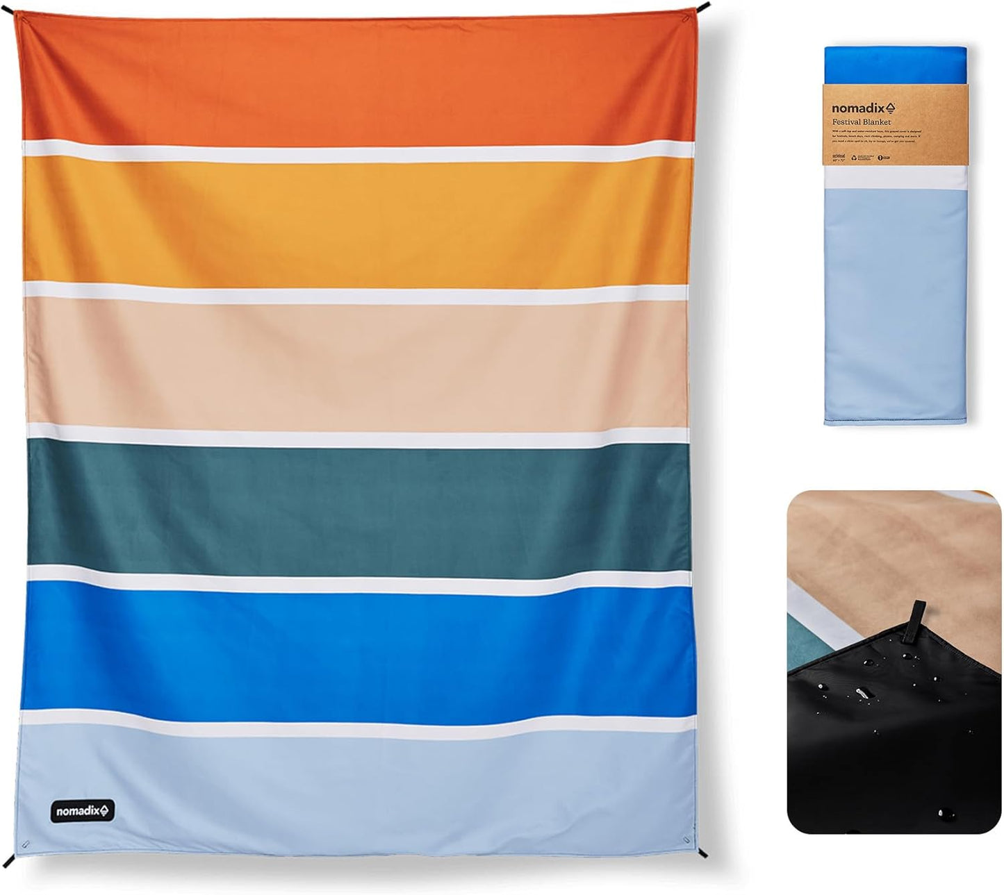 Nomadix Festival Blanket - Plush, Water Resistant, Eco-Friendly