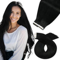 Moresoo Black Tape in Human Hair Extensions for Natural Look