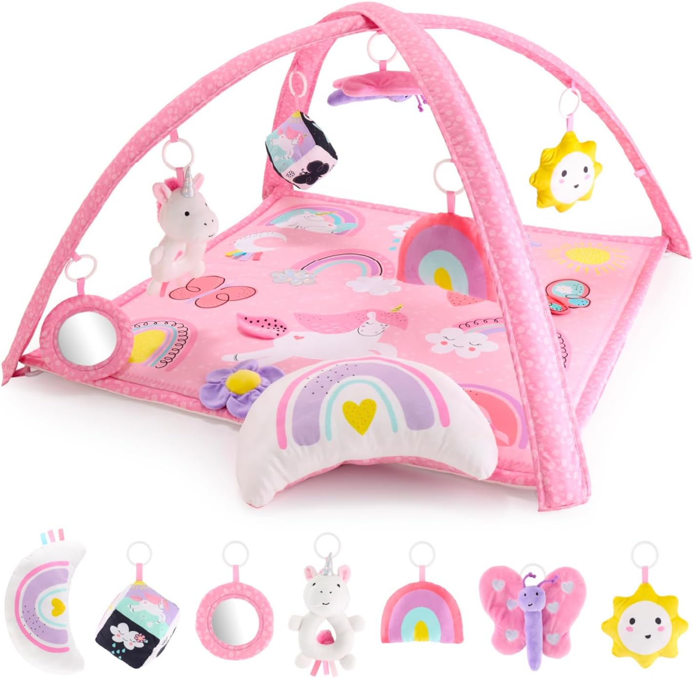 Peanutshell Baby Girl Rainbow Paradise 7-in-1 Play Gym Review
