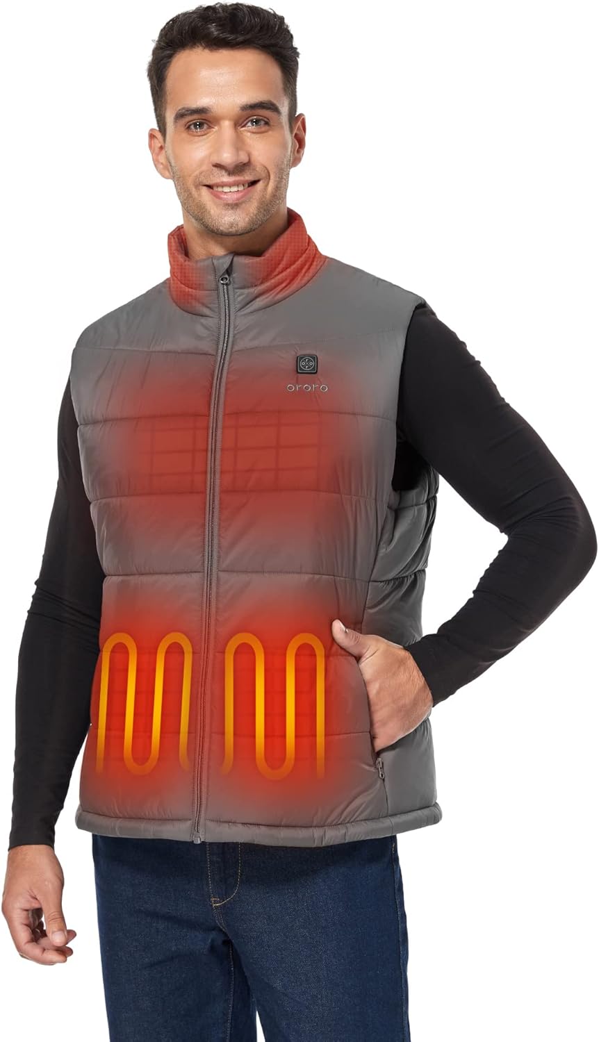 ORORO Men's Lightweight Heated Vest for Ultimate Warmth