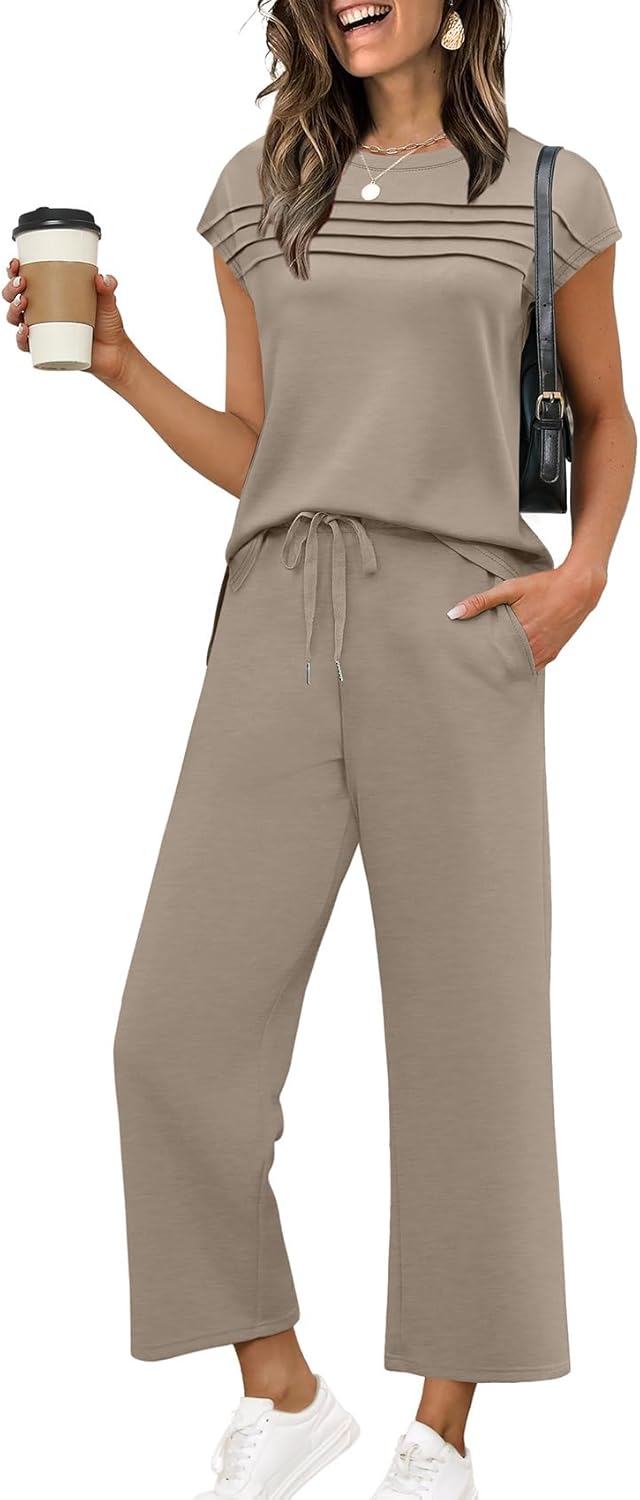 WIHOLL Two Piece Sets for Women Summer Travel Outfits
