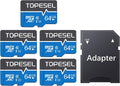 64GB Micro SD Card 5-Pack Class 10 UHS-I - Multi-Use Storage