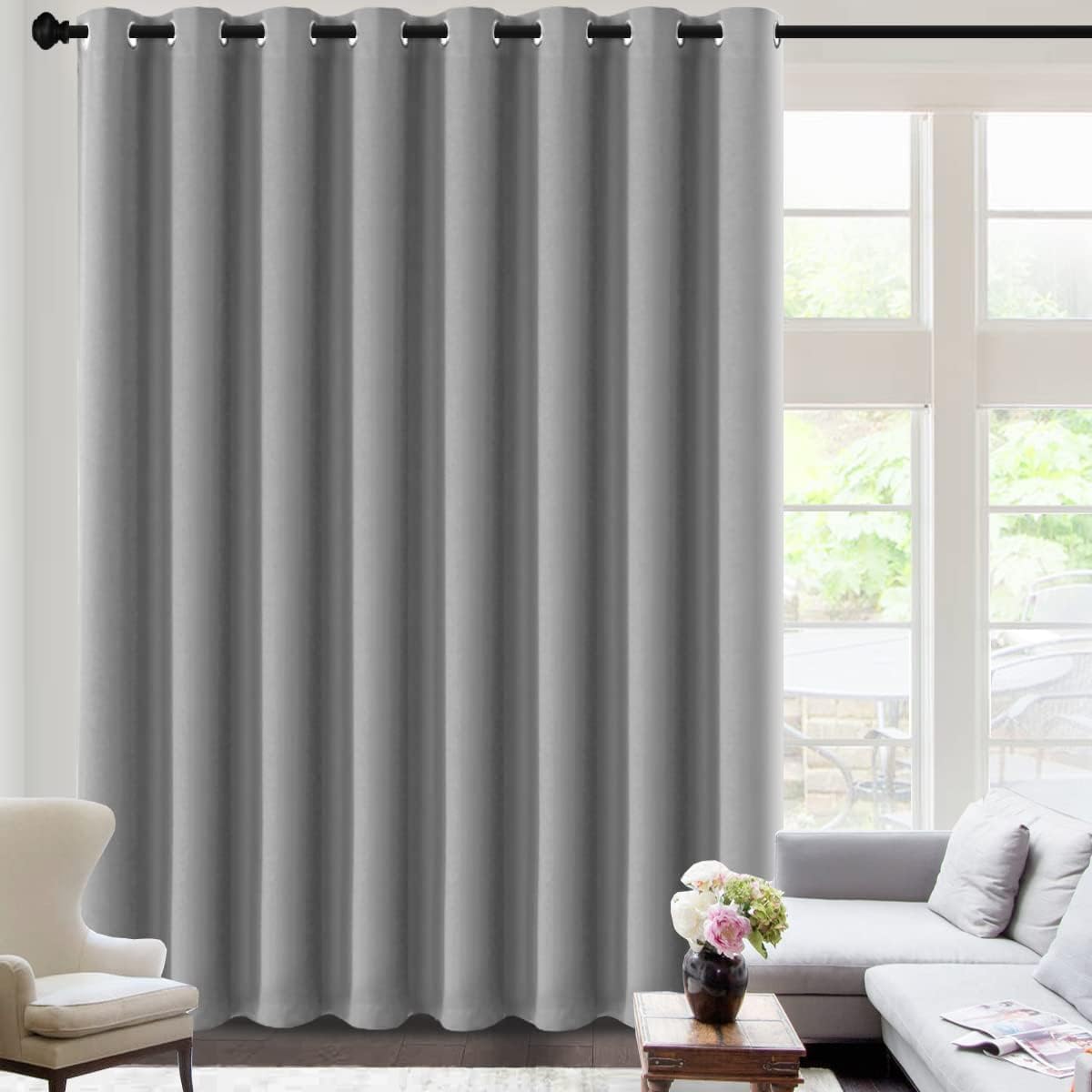 H.VERSAILTEX Blackout Curtains for Sliding Glass Door Privacy