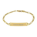 14K Real Yellow Gold Baby ID Bar Bracelet - Personalized Engraved Gift