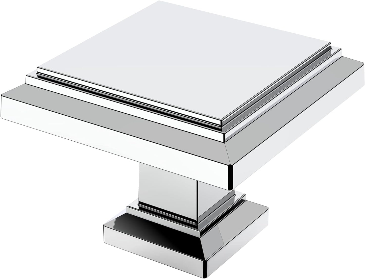 Polished Chrome Cabinet Knobs - 15 Pack Elegant Hardware