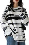 Women Christmas Sweater Graphic Oversized Pullover - Cozy Casual Knit