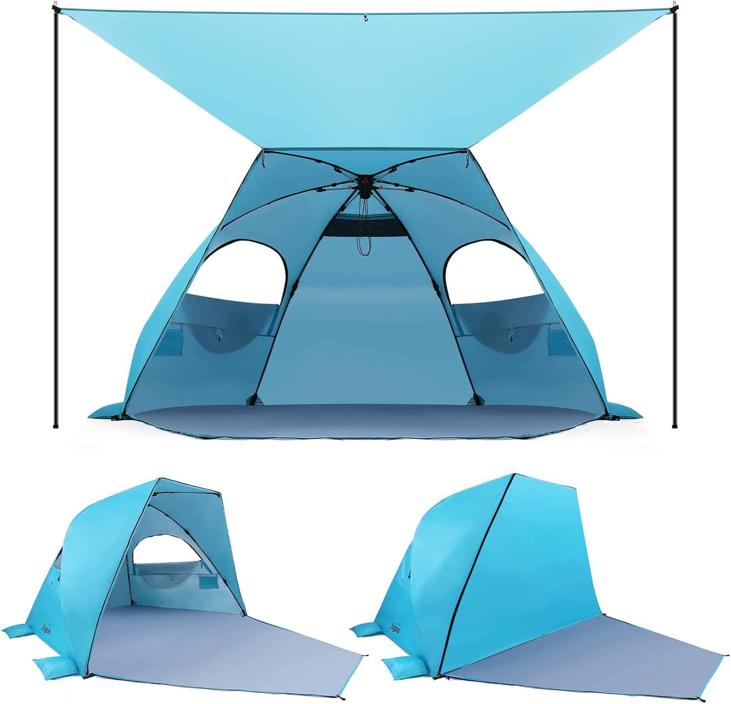 Elegear Beach Tent Pop Up Sun Shelter with 1-Second Setup