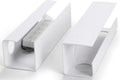 Large Capacity Cable Management Tray 2 Pack - White Under Desk