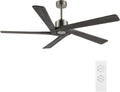 WINGBO 72 Inch Ceiling Fan with 5 Reversible Wood Blades