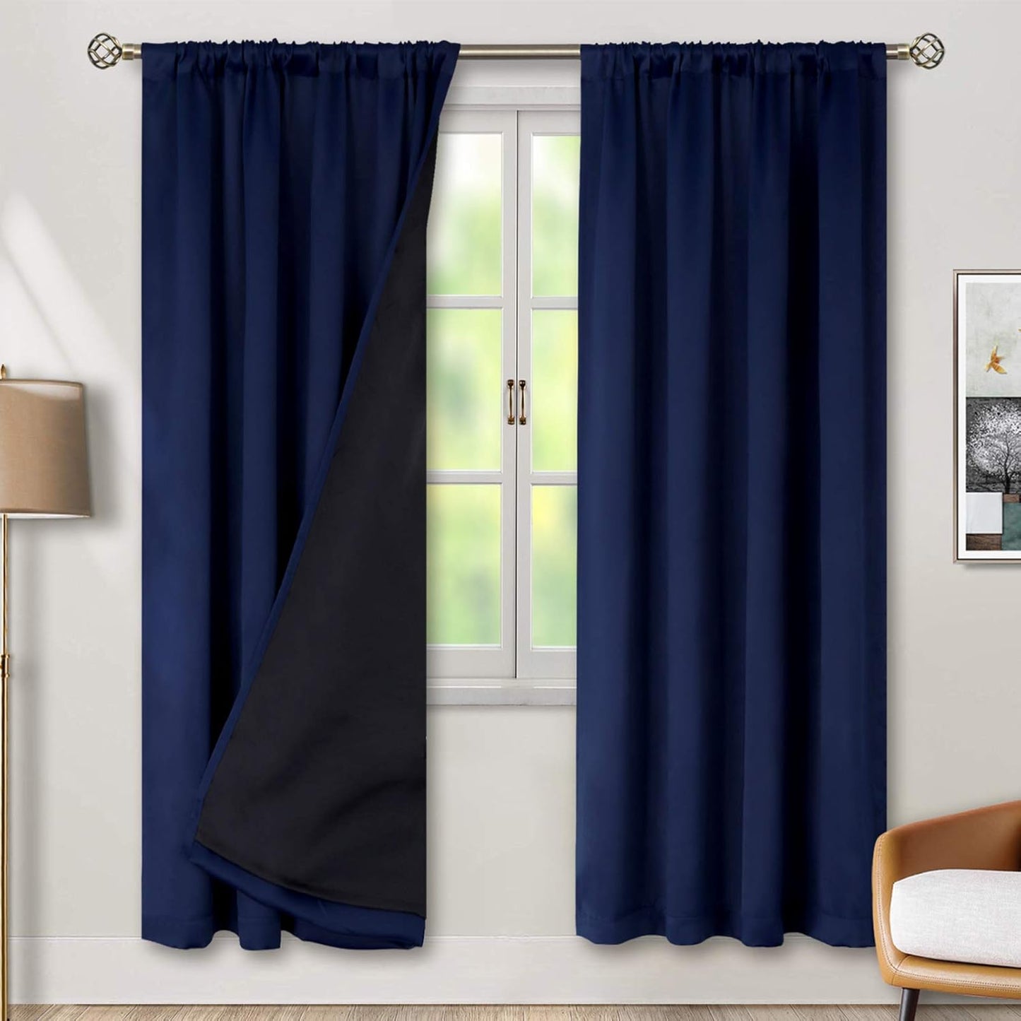 BGment Thermal Insulated Blackout Curtains for Bedroom 84 in