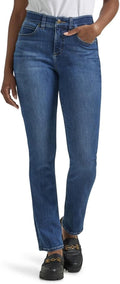 Lee Womens Petite Ultra Lux Comfort with Flex Motion Straight Leg Jean
