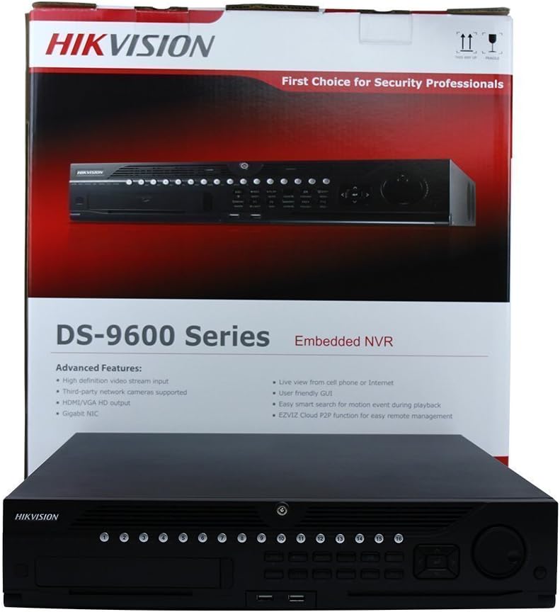 Hikvision NVR 64 Channel DS-9664NI-I8 for 4K Video Recording