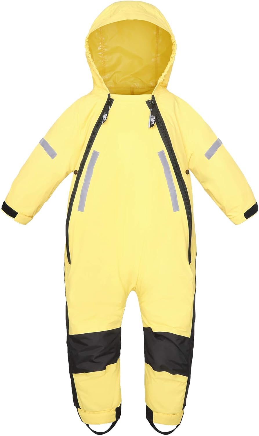 HAPIU Kids Toddler Rain Suit Waterproof Coverall for Outdoor Fun