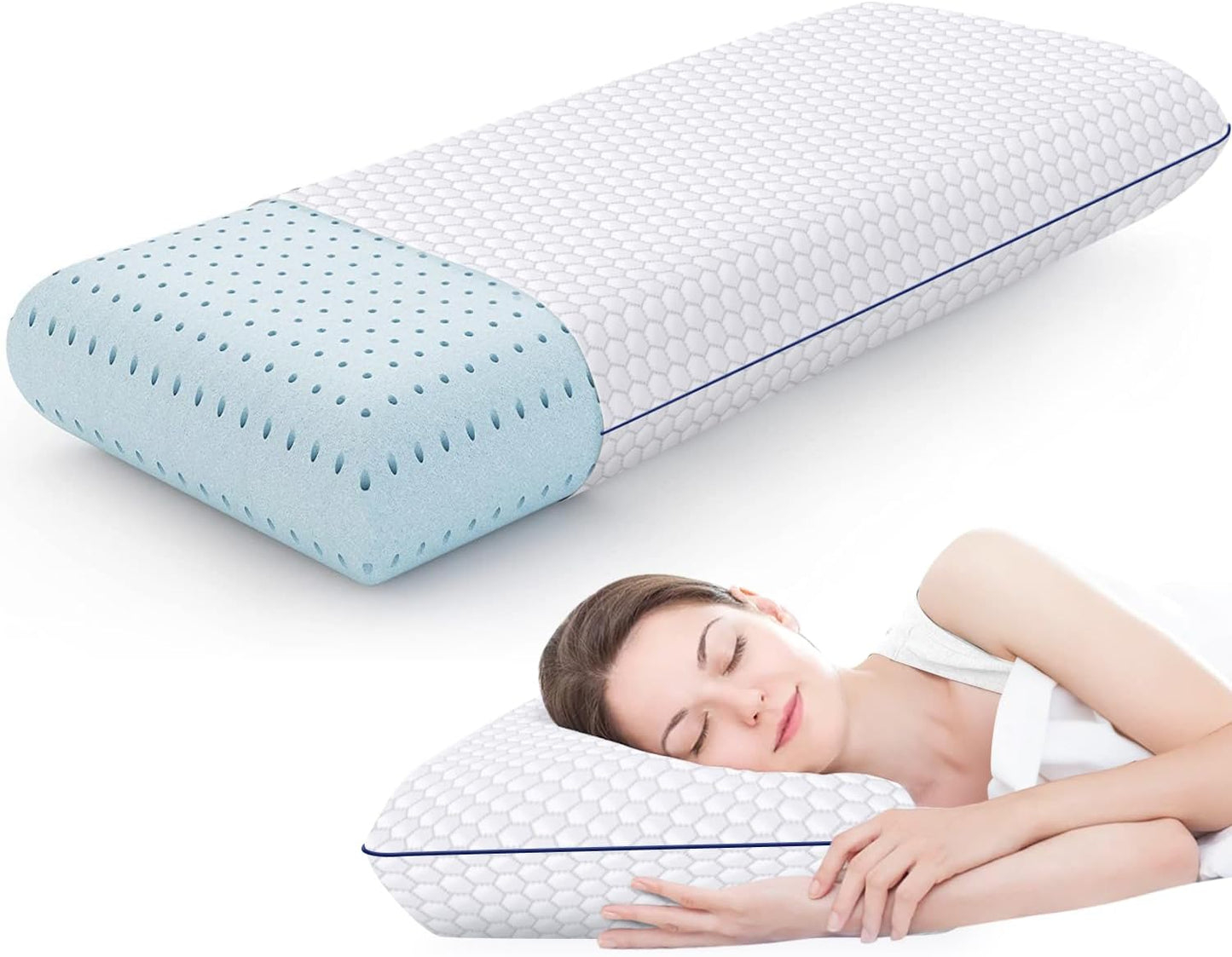 Memory Foam Pillows for Side, Back and Stomach Sleepers