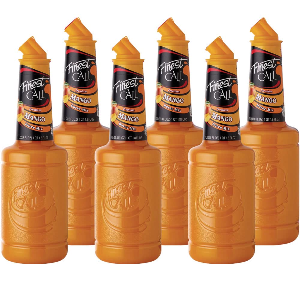 Finest Call Premium Mango Fruit Puree Drink Mix for Cocktails