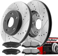 282mm Front Brake Kit Rotors and Ceramic Pads - Improved Stopping