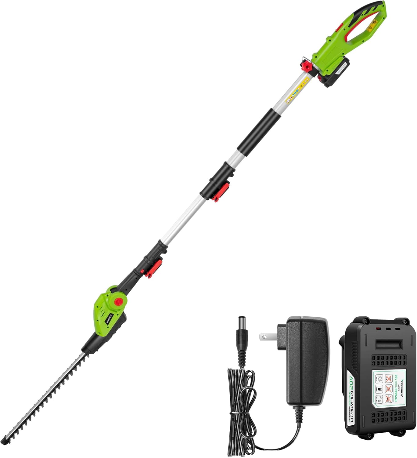 VIVOSUN 20 Cordless Pole Hedge Trimmer for Effortless Pruning
