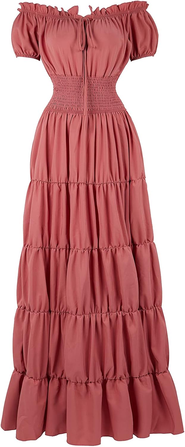 Renaissance Costume Women Medieval Chemise Dress for Events