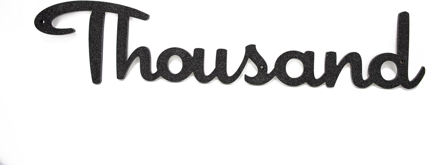 Mid-Century Modern Cursive House Numbers for Stylish Homes