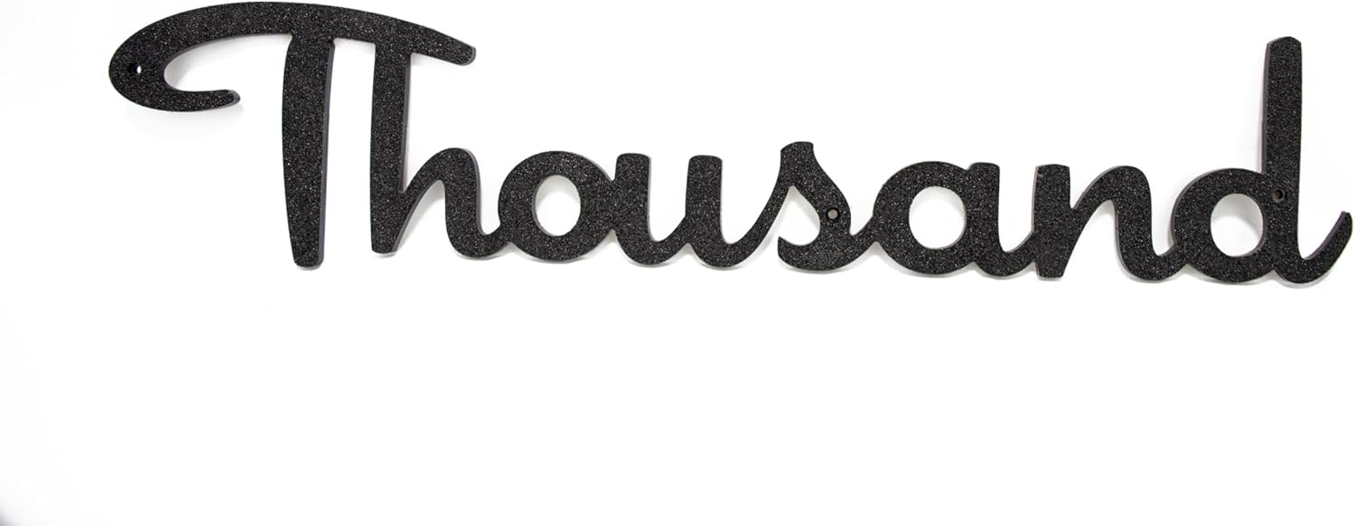 Mid-Century Modern Cursive House Numbers for Stylish Homes
