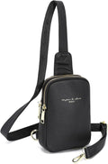 Small Crossbody Sling Bag for Women Vegan Leather - Compact Travel